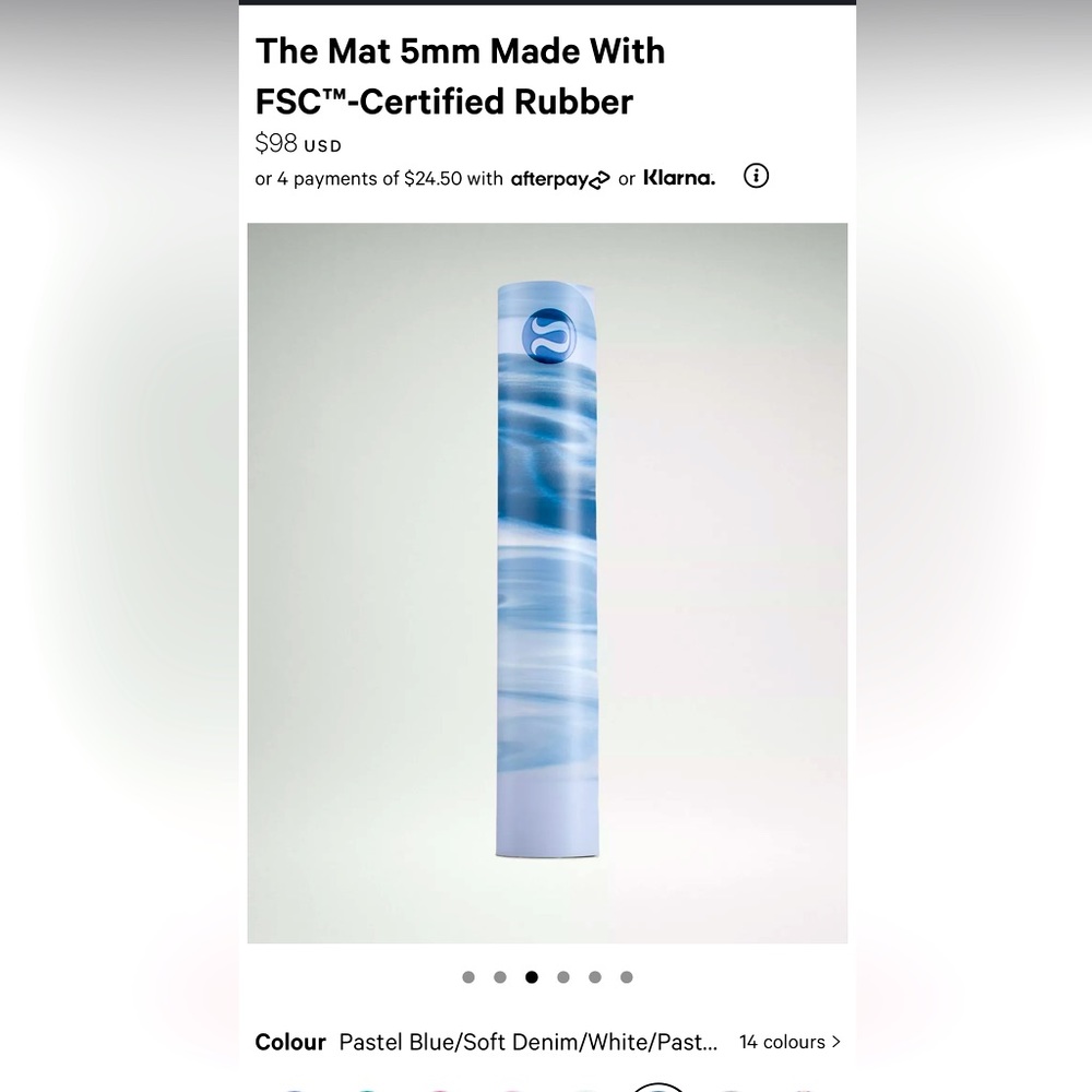 The Mat 5mm lululemon Yoga Mat (ALMOST NEW)
